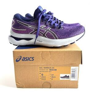ASICS Gel Nimbus 24 Running Shoes Trainers Sneakers Orchid New Women’s Size 6
